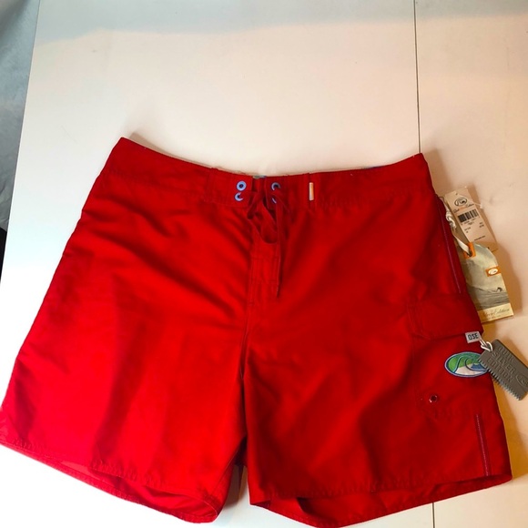 Quiksilver Other - NWT QuickSilver Edition Vibrant Red Board Shorts Quick-Drying Swimwear Men’s 38
